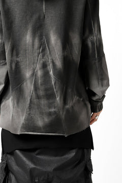 画像をギャラリービューアに読み込む, thomkrom DYEING SWITCH PULLOVER HOODIE (COLD DYE BLACK)