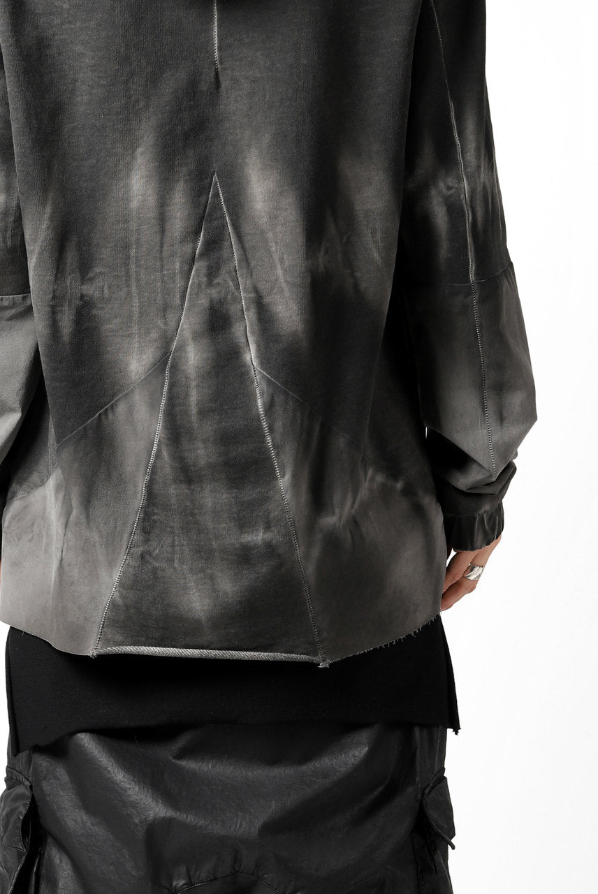 画像をギャラリービューアに読み込む, thomkrom DYEING SWITCH PULLOVER HOODIE (COLD DYE BLACK)