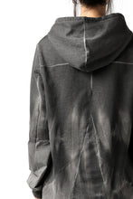 画像をギャラリービューアに読み込む, thomkrom DYEING SWITCH PULLOVER HOODIE (COLD DYE BLACK)