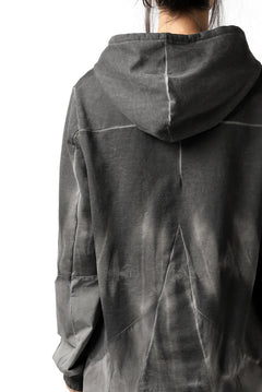 画像をギャラリービューアに読み込む, thomkrom DYEING SWITCH PULLOVER HOODIE (COLD DYE BLACK)