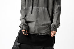 画像をギャラリービューアに読み込む, thomkrom DYEING SWITCH PULLOVER HOODIE (COLD DYE BLACK)