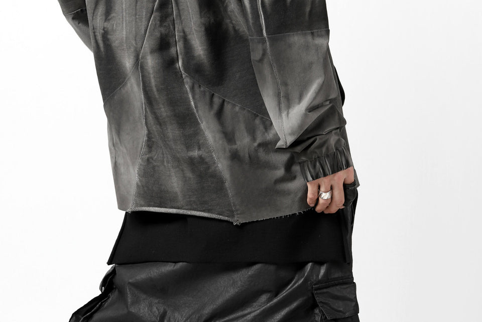 画像をギャラリービューアに読み込む, thomkrom DYEING SWITCH PULLOVER HOODIE (COLD DYE BLACK)