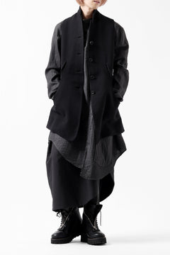 画像をギャラリービューアに読み込む, SOSNOVSKA CLOSED WOOLED VEST (BLACK)