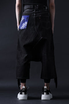 画像をギャラリービューアに読み込む, MASSIMO SABBADIN Re;BUILD "Levi's" DYEING LOWCLOTCH PANTS (black)