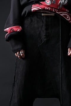 画像をギャラリービューアに読み込む, MASSIMO SABBADIN Re;BUILD "Levi's" DYEING LOWCLOTCH PANTS (black)