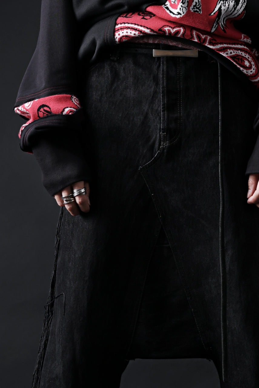 画像をギャラリービューアに読み込む, MASSIMO SABBADIN Re;BUILD "Levi's" DYEING LOWCLOTCH PANTS (black)