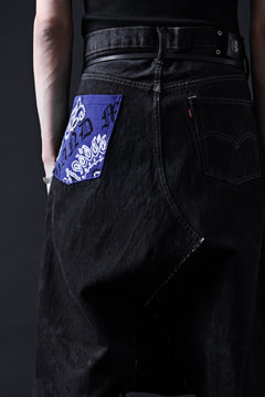 画像をギャラリービューアに読み込む, MASSIMO SABBADIN Re;BUILD "Levi's" DYEING LOWCLOTCH PANTS (black)