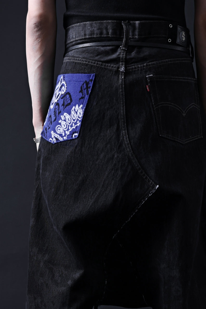 画像をギャラリービューアに読み込む, MASSIMO SABBADIN Re;BUILD "Levi's" DYEING LOWCLOTCH PANTS (black)