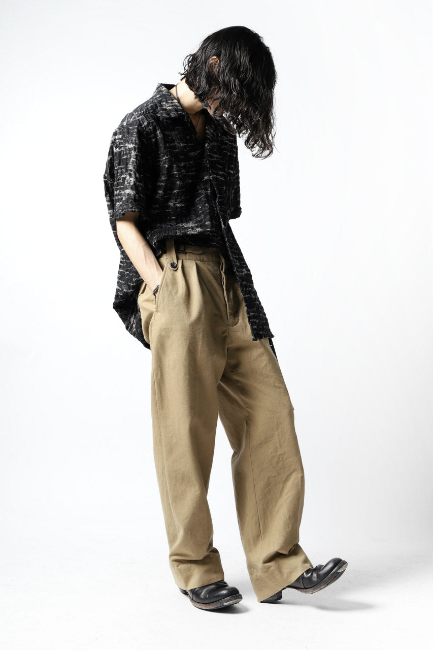 Load image into Gallery viewer, sus-sous gurkha trousers yarn dyed OX (BEIGE)