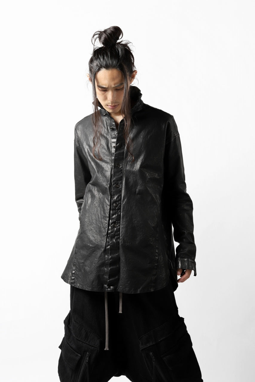 Load image into Gallery viewer, ISAMU KATAYAMA BACKLASH RELAXY LEATHER SHIRT-JACKET / ITALY SHOULDER 0.6mm
