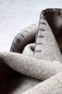 Load image into Gallery viewer, Syouichi Sasa×N/07 BLANKET#04 (BEIGE×GREY)