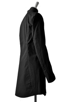画像をギャラリービューアに読み込む, N/07 "MAUSK Detail" CURVED LONG SHIRT C/RIPSTOP (BLACK)