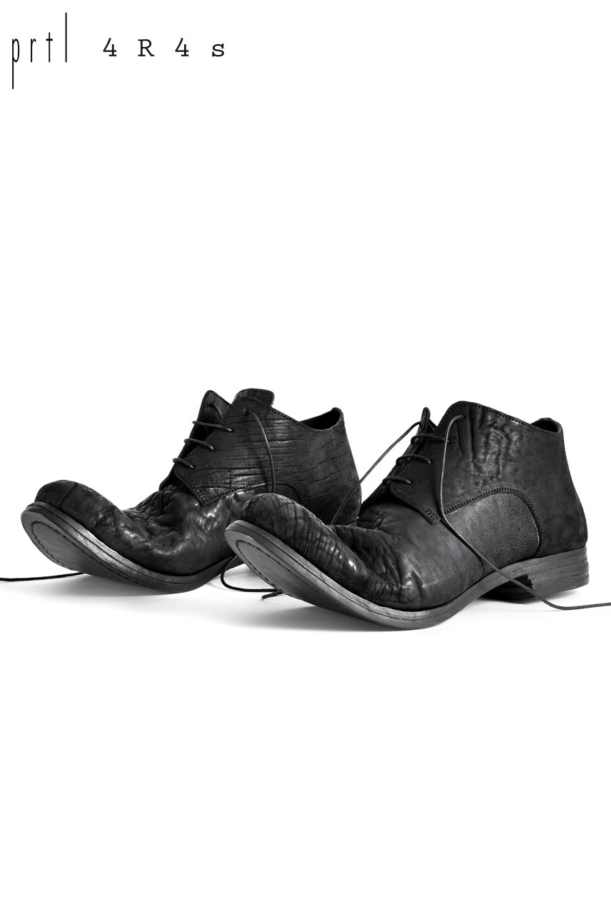 画像をギャラリービューアに読み込む, prtl x 4R4s exclusive Derby Shoes / CordovanSplit "No3-1M" (BLACK)