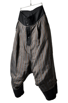 画像をギャラリービューアに読み込む, SOSNOVSKA exclusive CLOWN STYLE LINEN PANTS (BLACK)