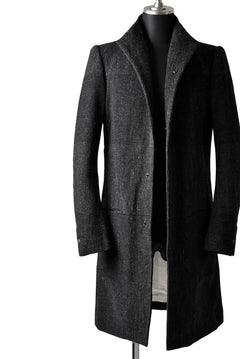 Load image into Gallery viewer, blackcrow standcollar tailorcoat (wool dark check)