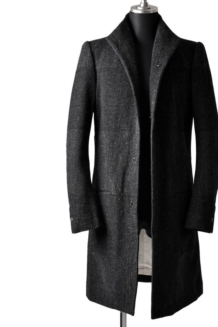 Load image into Gallery viewer, blackcrow standcollar tailorcoat (wool dark check)
