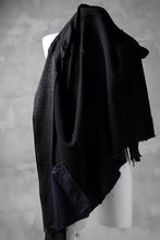 Load image into Gallery viewer, blackcrow raglan zip blouson / cotton&hemp double faces (charcoal)