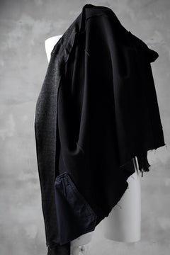 Load image into Gallery viewer, blackcrow raglan zip blouson / cotton&hemp double faces (charcoal)