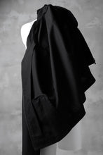 Load image into Gallery viewer, blackcrow riders zip jacket / linen&nylon woven (black)