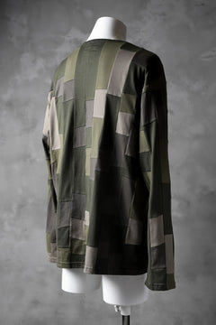 Load image into Gallery viewer, ISAMU KATAYAMA BACKLASH PATCHWORK-PRODUCTION JERSEY TOPS (KHAKI)