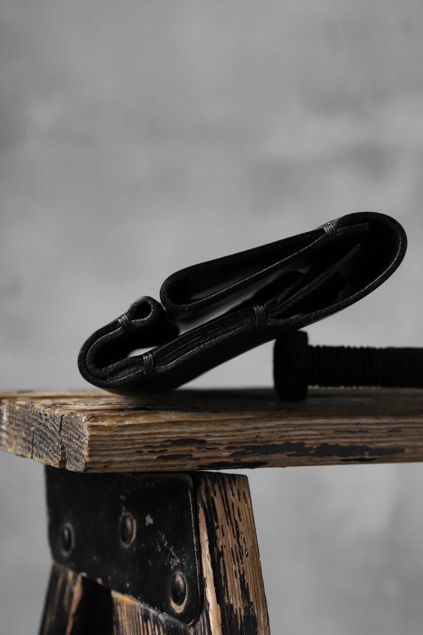 Load image into Gallery viewer, KLASICA LONG WALLET / TEMPESTI OILED COW BENDS LEATHER (BLACK)