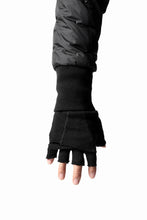 画像をギャラリービューアに読み込む, thomkrom LAYERED FINGER GLOVES / JERSEY OVERLOCKED (BLACK)