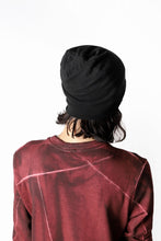 画像をギャラリービューアに読み込む, thomkromBEANY CAP / JERSEY OVERLOCKED (BLACK)