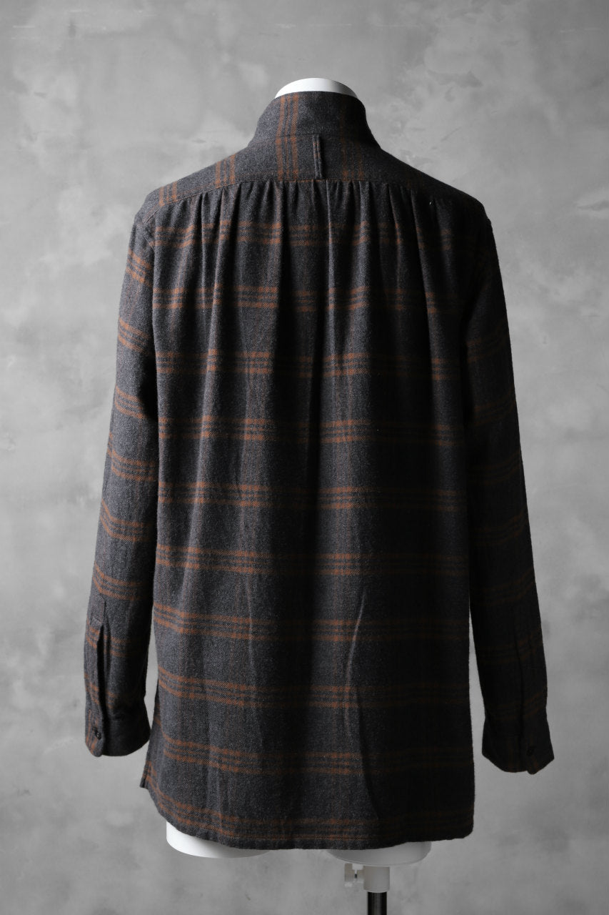 Load image into Gallery viewer, COLINA GARDENER CHECK SHIRT / SOFT FLANNEL (GREY x BROWN)