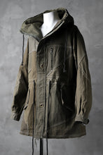 画像をギャラリービューアに読み込む, BACKLASH x LOOM exclusive RECONSTRUCTIVE HOODED JACKET / VINTAGE MILITARY CANVAS