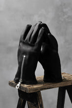 画像をギャラリービューアに読み込む, ISAMU KATAYAMA BACKLASH SMOOTH DEERSKIN ZIPPER GLOVE (BLACK)