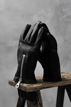 画像をギャラリービューアに読み込む, ISAMU KATAYAMA BACKLASH SMOOTH DEERSKIN ZIPPER GLOVE (BLACK)