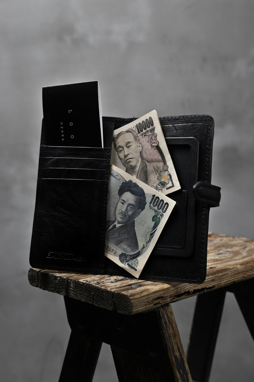 Load image into Gallery viewer, ISAMU KATAYAMA BACKLASH SMART PHONE CASE/PURSE / ITALY DOUBLE SHOULDER (BLACK)