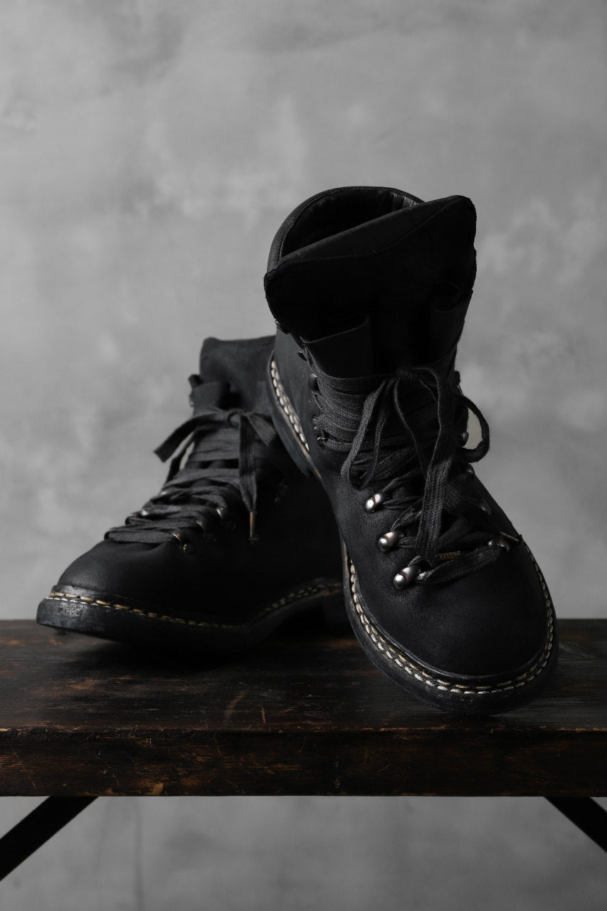 画像をギャラリービューアに読み込む, A DICIANNOVEVENTITRE A1923 Norwegian Laced Boots SH2 / Cavallo Oilo (NERO)