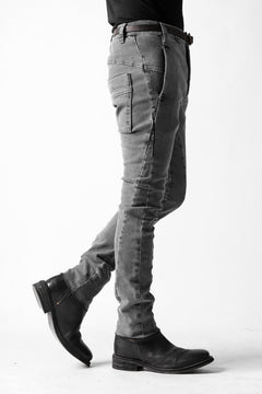 画像をギャラリービューアに読み込む, thomkrom OVER LOCKED SLIM TROUSERS / FADE STRETCH DENIM (LIGHT GREY)