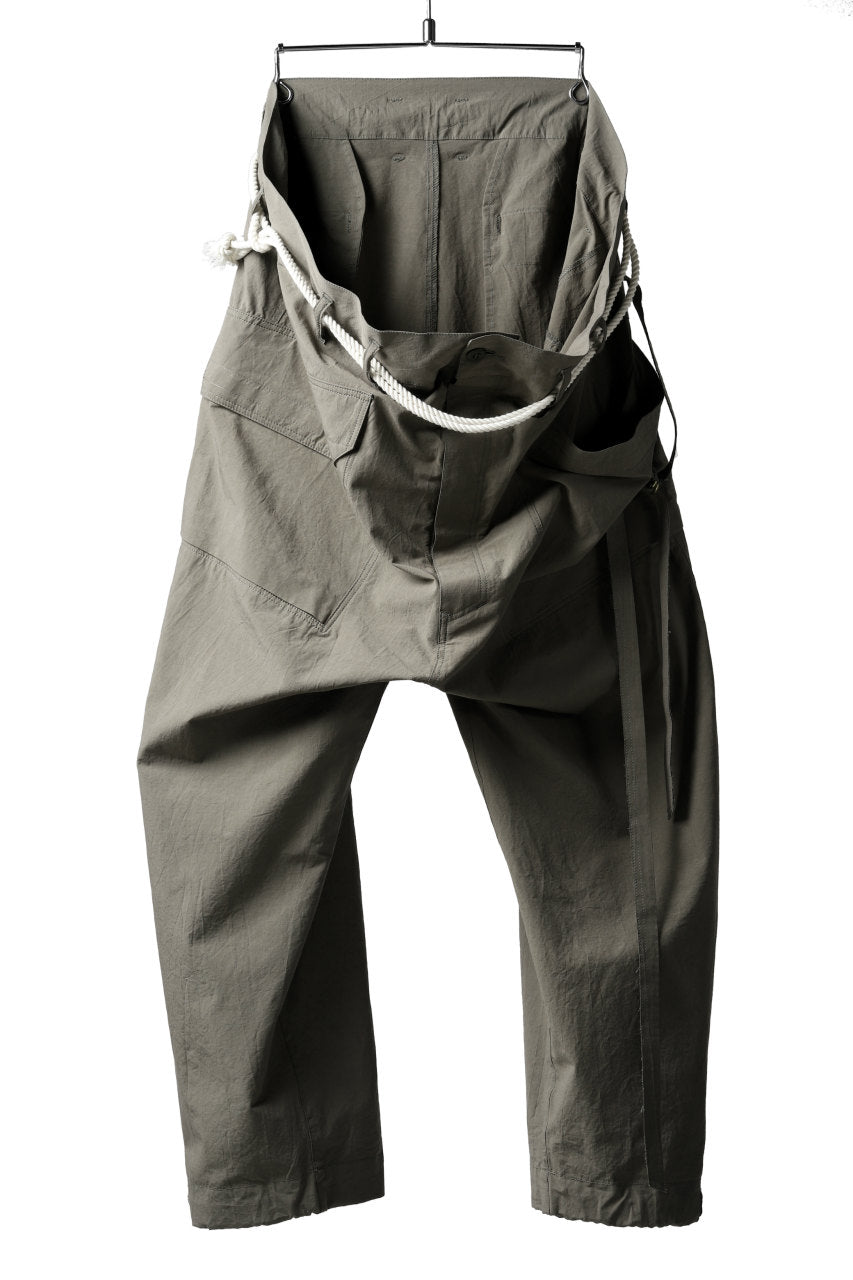 画像をギャラリービューアに読み込む, ISAMU KATAYAMA BACKLASH WIDE TAPERED PANTS / SALT SHRINKAGE TYPEWRITER CLOTH