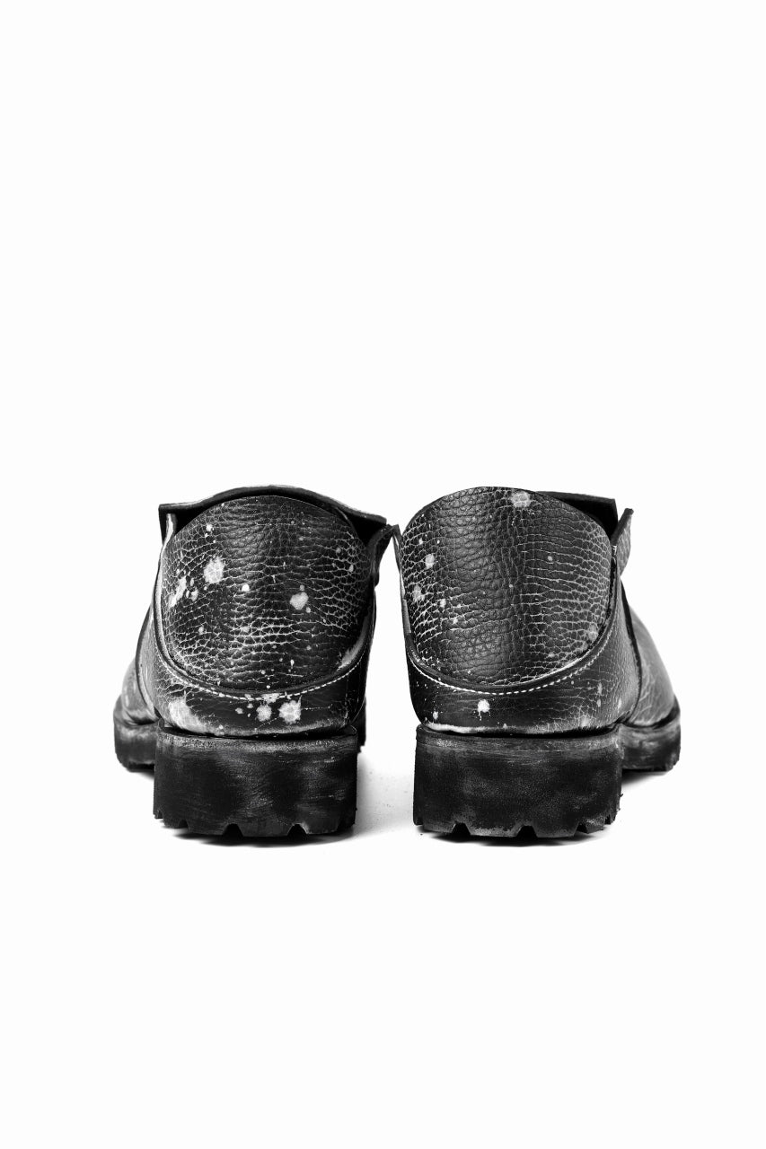画像をギャラリービューアに読み込む, Portaille exclusive PL5 VB Slipon Shoes / Oiled Kip handpainted (BLACK)