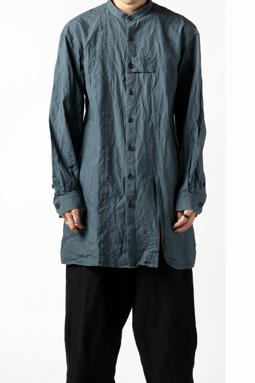 画像をギャラリービューアに読み込む, YUTA MATSUOKA semi long shirts / triple wash typewriter (light blue)