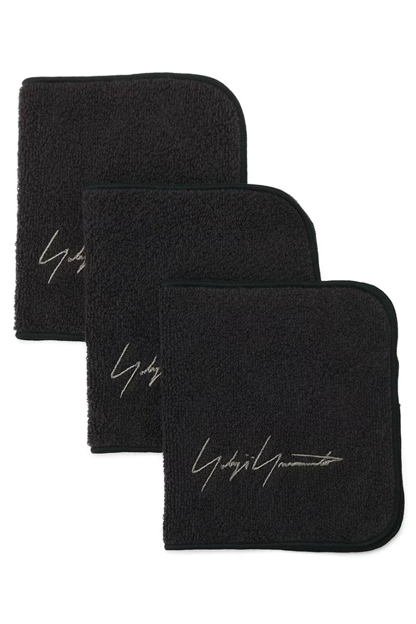 画像をギャラリービューアに読み込む, Yohji Yamamoto Maison Hand Towel (*Set of 3 Pieces) / IKEUCHI ORGANIC (BLACK)