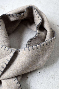 Load image into Gallery viewer, Syouichi Sasa×N/07 BLANKET#04 (BEIGE×GREY)