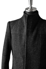 Load image into Gallery viewer, blackcrow standcollar tailorcoat (wool dark check)