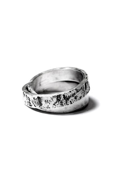 画像をギャラリービューアに読み込む, Holzpuppe Double banded Silver ring texture-1