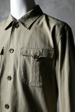Load image into Gallery viewer, blackcrow worker shirt jacket / cotton woven (BEIGE)