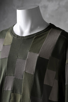 Load image into Gallery viewer, ISAMU KATAYAMA BACKLASH PATCHWORK-PRODUCTION JERSEY TOPS (KHAKI)