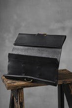 Load image into Gallery viewer, KLASICA LONG WALLET / TEMPESTI OILED COW BENDS LEATHER (BLACK)
