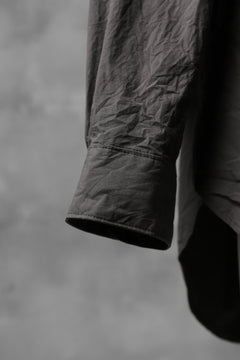 画像をギャラリービューアに読み込む, KLASICA SABRON HALF BUTTON PULLOVER SHIRT / TYPE-WRITER CLOTH (MOSS)