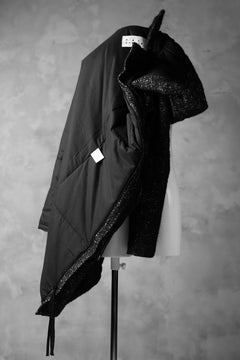 画像をギャラリービューアに読み込む, PAL OFFNER PADDED HOODNECK COAT (TWEEDY MELANGE)