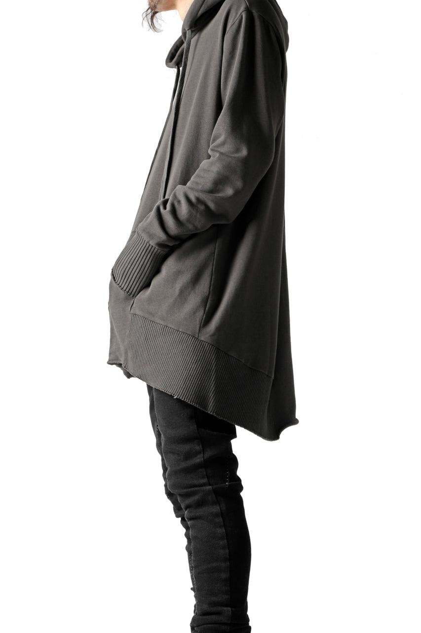 画像をギャラリービューアに読み込む, thomkrom BRUSHED BACK LONG HOODIE / FRENCH-TERRY (TAUPE)