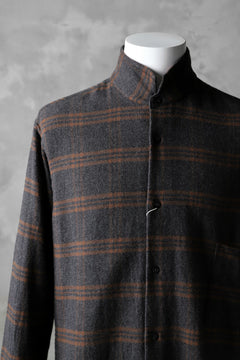 画像をギャラリービューアに読み込む, COLINA GARDENER CHECK SHIRT / SOFT FLANNEL (GREY x BROWN)