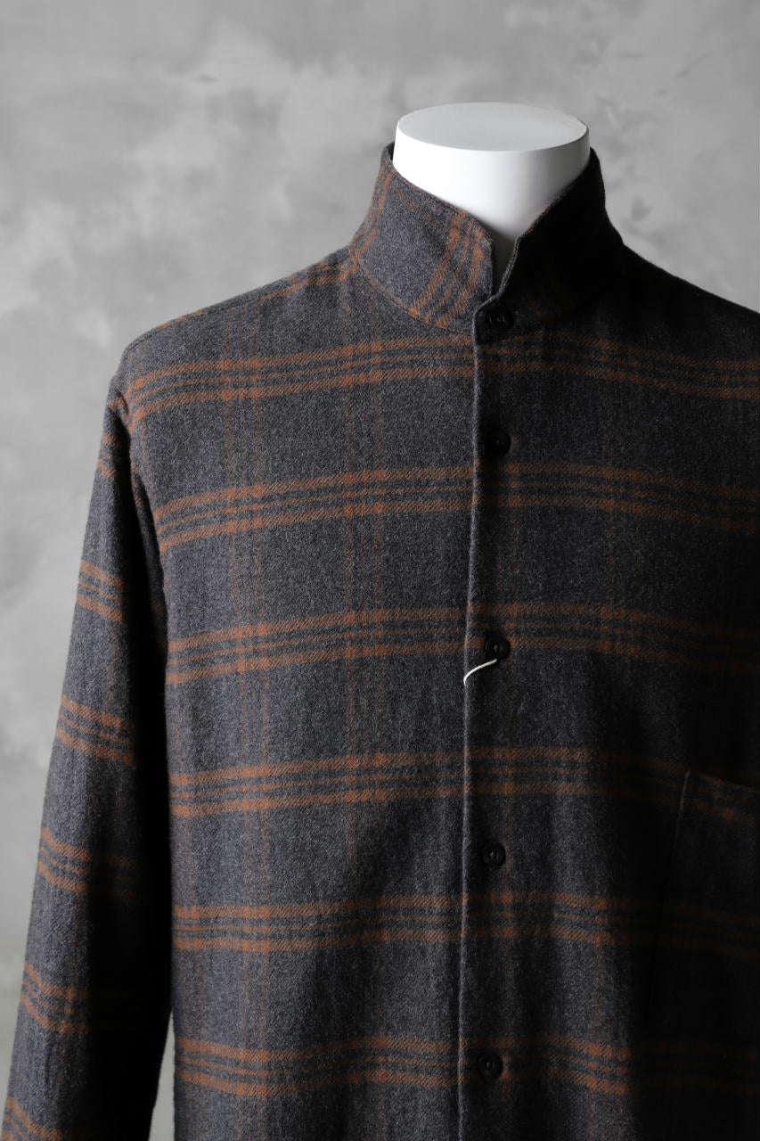 Load image into Gallery viewer, COLINA GARDENER CHECK SHIRT / SOFT FLANNEL (GREY x BROWN)