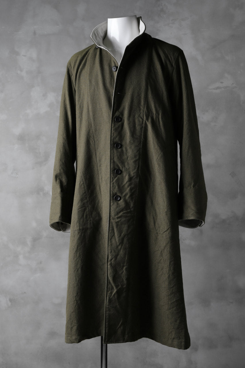 sus-sous medical coat / Vintage serge wool (KHAKI)
